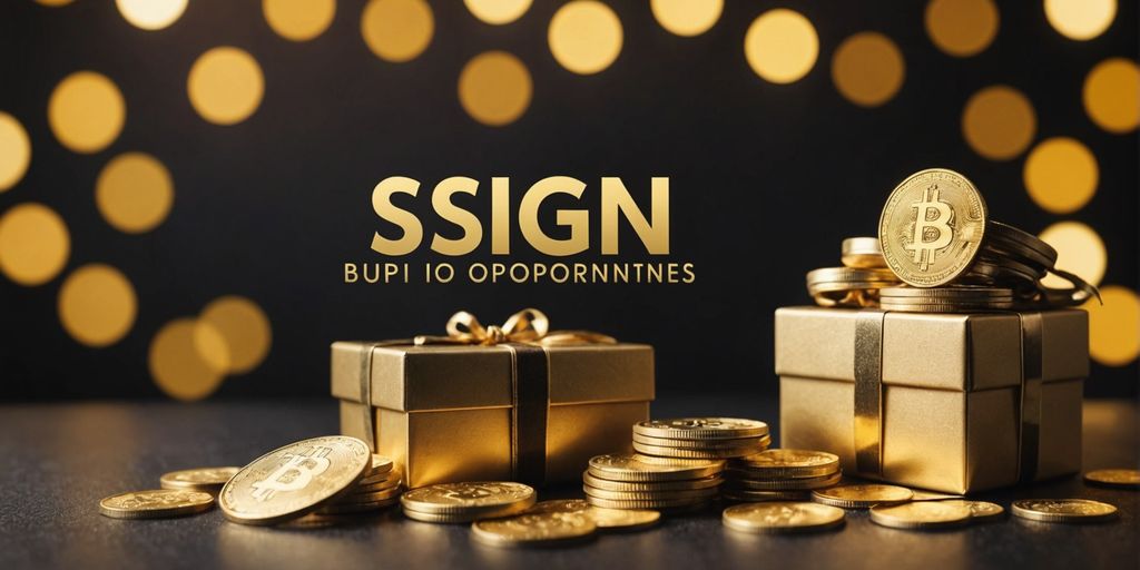 Golden coins and gift boxes with a 'Sign-Up Bonus' banner